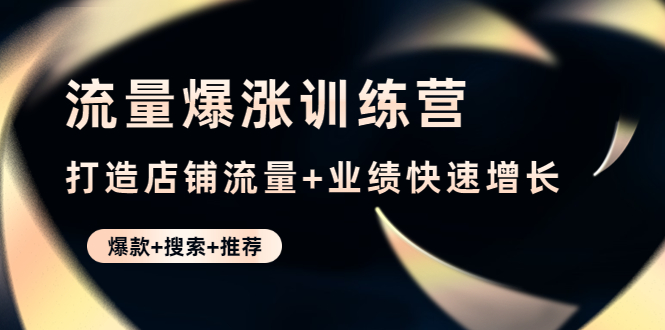 （4487期）流量爆涨训练营：打造店铺流量+业绩快速增长 (爆款+搜索+推荐)-创客云联盟
