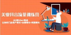 (4563期)美业抖音流量训练营:从0到10w+粉丝 让你的门店用户增长+业绩增长+利润增长-创客云联盟
