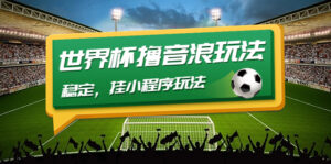 (4352期)最新口子-世界杯撸音浪教程,稳定,挂小程序玩法 价值998-创客云联盟