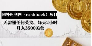 （4888期）国外返利网（cashback）项目：无需懂任何英文，每天2小时，月入3500美金-创客云联盟