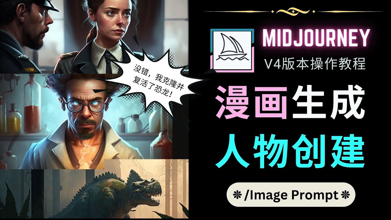 （4899期）Midjourney V4版本操作教程：2个简单参数，完成漫画生成，人物创建-创客云联盟