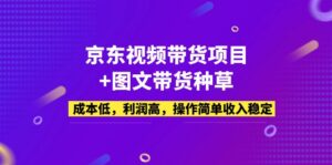 （5035期）京东视频带货项目+图文带货种草，成本低，利润高，操作简单收入稳定-创客云联盟