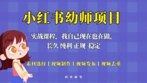 （5746期）单天200-700的小红书幼师项目（虚拟），长久稳定正规好操作！-创客云联盟