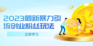 (5845期)2023最新暴力引流创业粉丝玩法,单日被动引流50+创业粉-创客云联盟