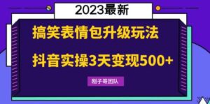 (6069期)搞笑表情包升级玩法,简单操作,抖音实操3天变现500+-创客云联盟