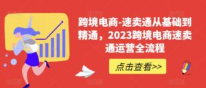 （6208期）速卖通从0基础到精通，2023跨境电商-速卖通运营实战全流程-创客云联盟