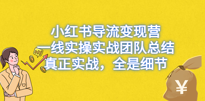 （6441期）小红书导流变现营，一线实操实战团队总结，真正实战，全是细节-创客云联盟