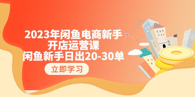 （6470期）2023年闲鱼电商新手开店运营课：闲鱼新手日出20-30单（18节-实战干货）-创客云联盟