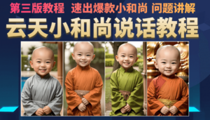 （6977期）云天小和尚会说话，7天万粉（第3版教程）-创客云联盟