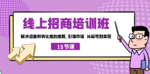 （7005期）线上·招商培训班，解决流量和转化难的难题 引爆市场 从起号到变现（15节）-创客云联盟