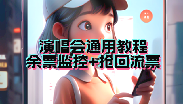 （7007期）演唱会通用_余票监控+抢回流票（教程+软件）-创客云联盟