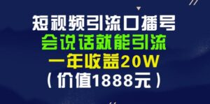 安妈·短视频引流口播号,会说话就能引流,一年收益20W(价值1888元)-创客云联盟