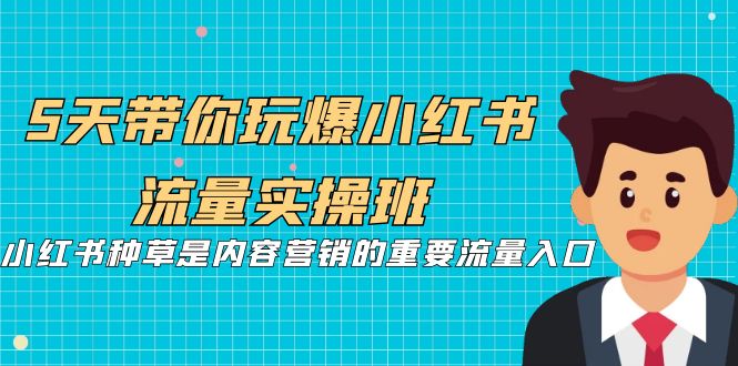 （7041期）5天带你玩爆小红书流量实操班，小红书种草是内容营销的重要流量入口-创客云联盟