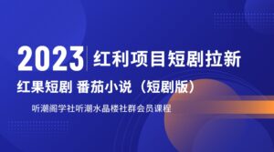 2023红利项目短剧拉新,月入过万红果短剧番茄小说CPA拉新项目教程-创客云联盟