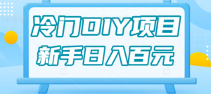 0基础操作冷门DIY项目，利用虚荣心新手也能轻松日入几百【视频教程】-创客云联盟