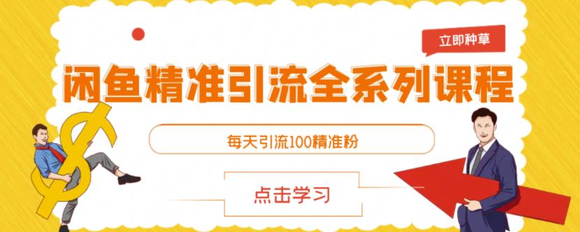 闲鱼精准引流全系列课程，每天引流100精准粉【视频课程】-创客云联盟