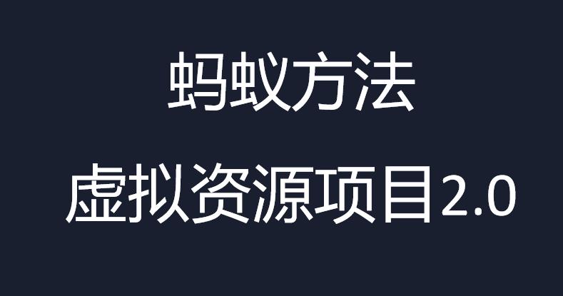 虚拟资源掘金课，虚拟资源的全套玩法 价值1980元-创客云联盟