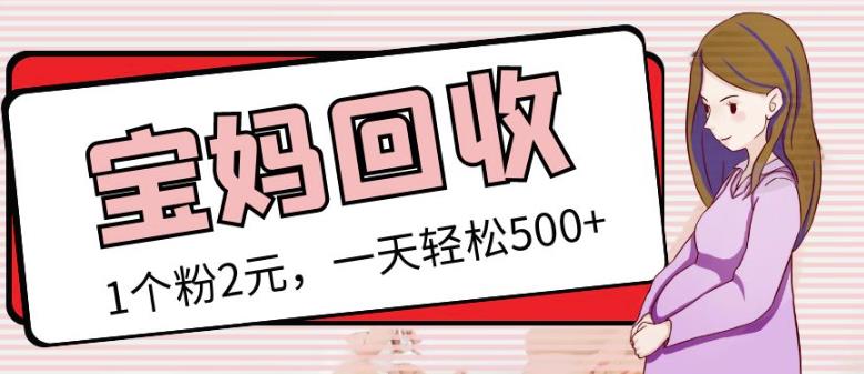 最新小红书母婴号宝妈粉回收项目，1个粉2元，一天轻松500+案例分享【粉丝包回收】-创客云联盟