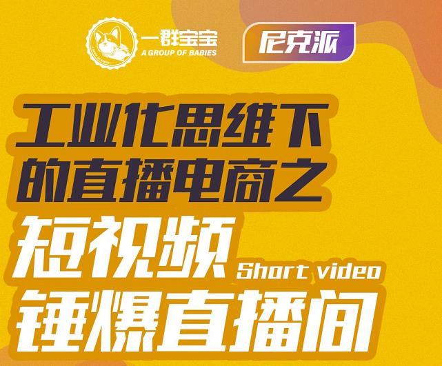 尼克派·工业化思维下的直播电商之短视频锤爆直播间，听话照做执行爆单-创客云联盟