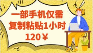 一部手机仅需复制粘贴1小时120￥-创客云联盟