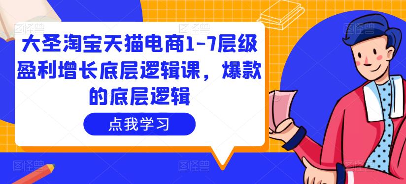 大圣淘宝天猫电商1-7层级盈利增长底层逻辑课，爆款的底层逻辑-创客云联盟