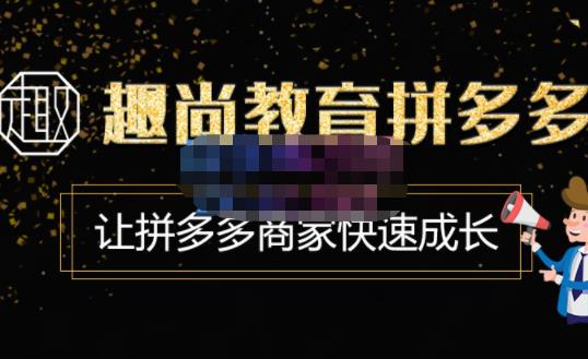 趣尚教育·拼多多运营实操VIP特训营，让拼多多商家快速成长-价值3180元-创客云联盟