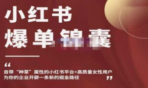 小红书爆单锦囊，自带种草属性+高质量女性用户，为你的企业开辟一条新的掘金路径-创客云联盟