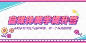 自媒体-美学提升营 手把手带你提升-品牌审美，做一个有调性博主（11节课）-创客云联盟