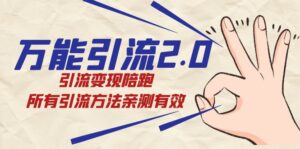 万能引流2.0，引流变现陪跑，所有引流方法亲测有效-创客云联盟