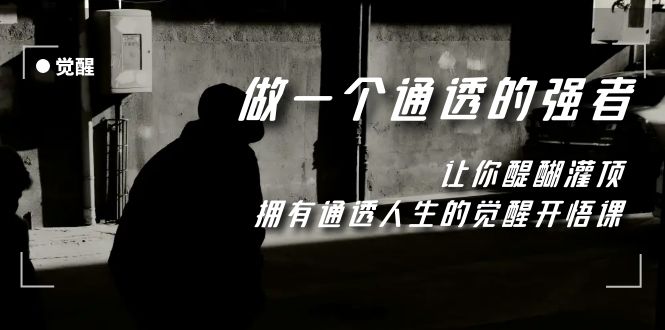 （7696期）觉醒-做一个通透强者，让你醍醐灌顶，拥有通透人生，掌握强大的秘密-创客云联盟