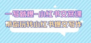 一写就爆-小红书文案课：带你玩转小红收爆文写作（45节课）-创客云联盟