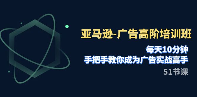 （7739期）亚马逊-广告高阶培训班，每天10分钟，手把手教你成为广告实战高手（51节）-创客云联盟