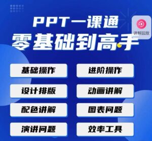 PPT·一课通·0基础到高手：通俗易懂快速掌握PPT的各种应用场合-创客云联盟