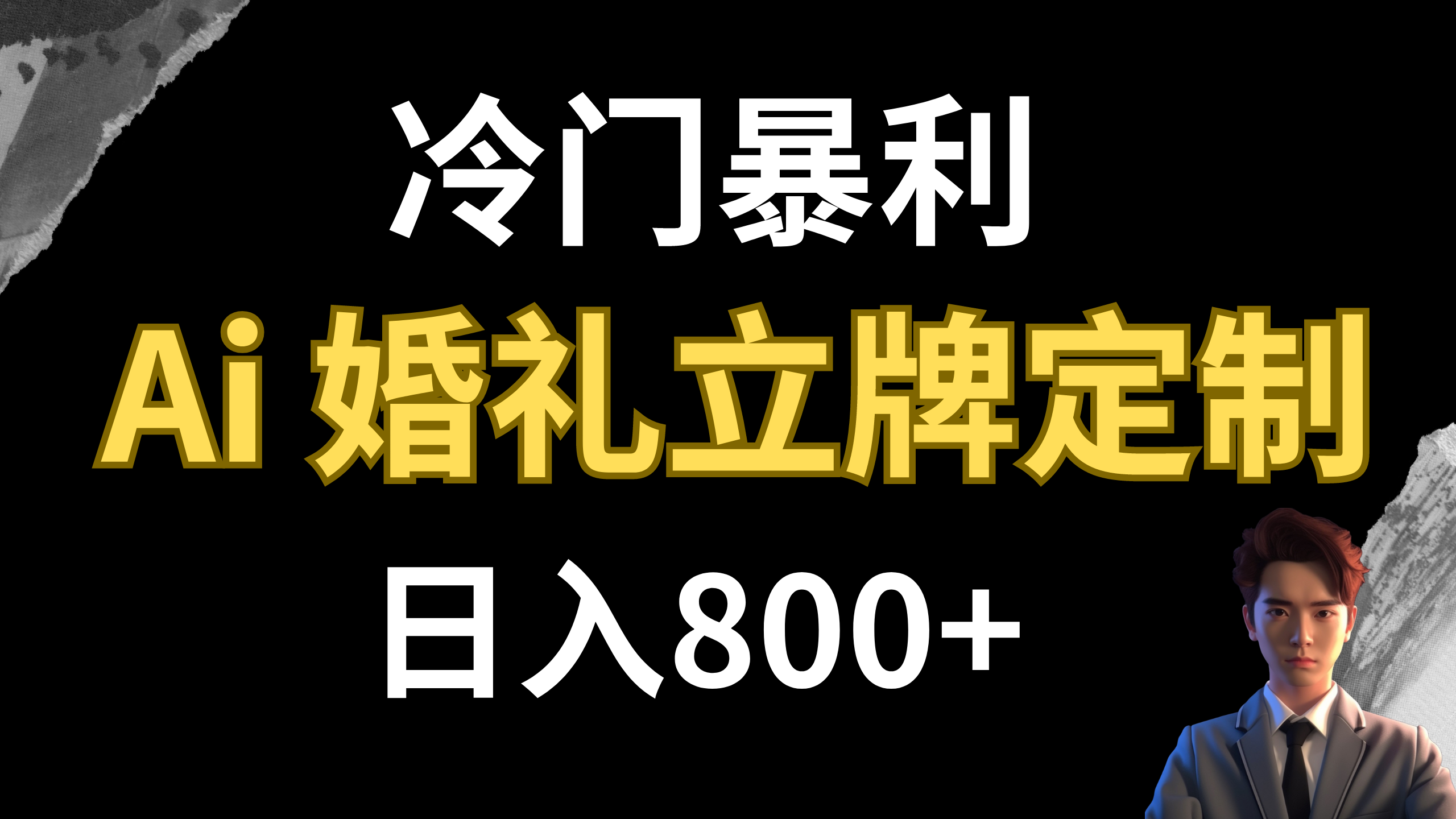 （7770期）冷门暴利项目 AI婚礼立牌定制 日入800+-创客云联盟
