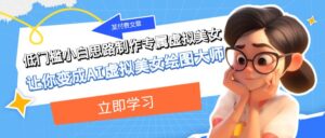 某公众号付费文章:低门槛小白思路制作专属虚拟美女 让你变成AI虚拟美女绘图大师-创客云联盟