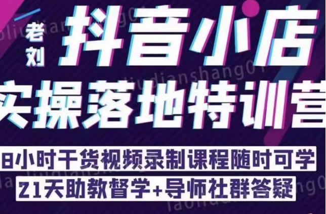 抖音小店实操落地特训营：抖音小店无货源精细化运营，抖店商品卡流量（22节）-创客云联盟