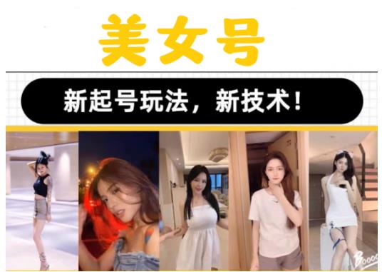 2023抖音快手短视频美女号课程制作玩法教程，美女号搬运新起号玩法，新技术（素材+教程）-创客云联盟