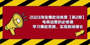 2023淘宝爆款训练营【第2期】电商运营的必修课，学习爆款思路 实现利润增长-创客云联盟