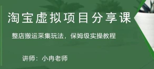 淘宝虚拟整店搬运采集玩法分享课：整店搬运采集玩法，保姆级实操教程-创客云联盟