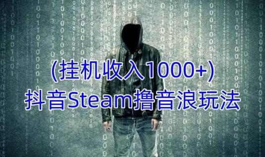 抖音Steam撸音浪玩法，挂机一天收入1000+不露脸 不说话 不封号 社恐人群福音-创客云联盟
