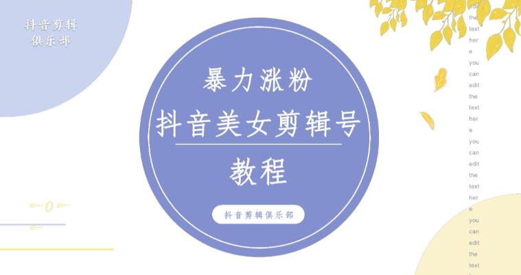 抖音快手暴力涨粉美女混剪视频教程，百分百过原创图片教程！附带违规申诉方法-创客云联盟