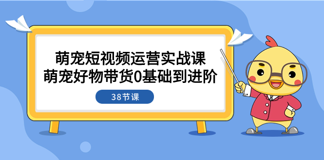 （7915期）萌宠·短视频运营实战课：萌宠好物带货0基础到进阶（38节课）-创客云联盟
