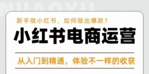 红商学院·小红书电商运营课，​新手做小红书如何快速做出爆款，从入门到精通，体验不一样的收货-创客云联盟