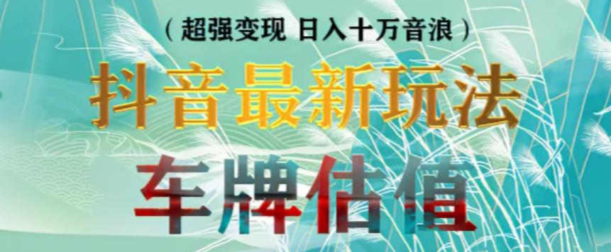 抖音最新无人直播变现直播车牌估值玩法项目，轻松日赚几百+【详细玩法教程】-创客云联盟