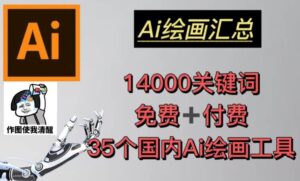 AI绘画汇总14000关键词+35个国内AI绘画工具(兔费+付费)头像壁纸不用愁-创客云联盟