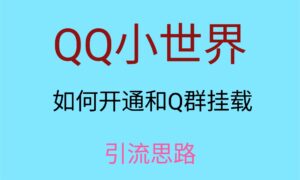 最近很火的QQ小世界视频挂群实操来了，小白即可操作，每天进群1000＋-创客云联盟