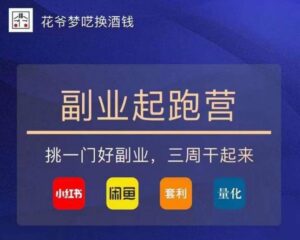 花爷-副业起跑营第2期,挑一门好副业,三周干起来(闲鱼|小红书|量化|套利)-创客云联盟