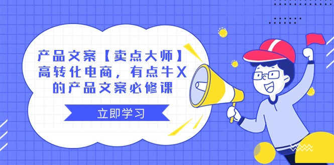 产品文案【卖点大师】高转化电商，有点牛X的 产品文案必修课-创客云联盟