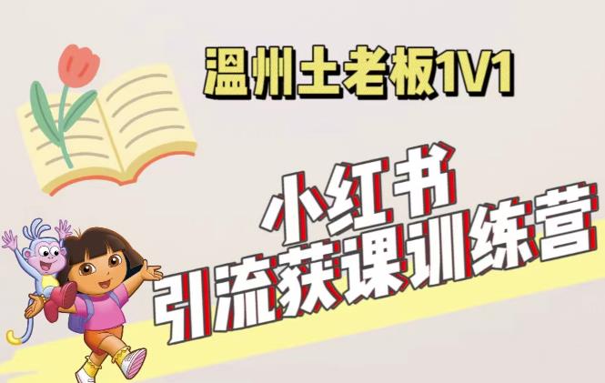 小红书1对1引流获客训练营：账号、内容、引流、成交（价值3999元）-创客云联盟