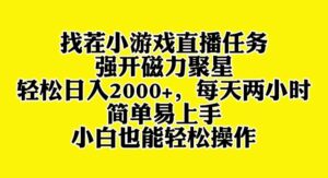 （8180期）找茬小游戏直播，强开磁力聚星，轻松日入2000+，小白也能轻松上手-创客云联盟